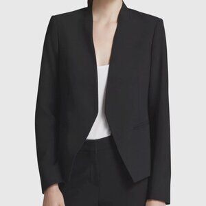 Theory Women's Wool-Blend Lanai Edition Open Black Blazer Casual ~ Size 8, USA
